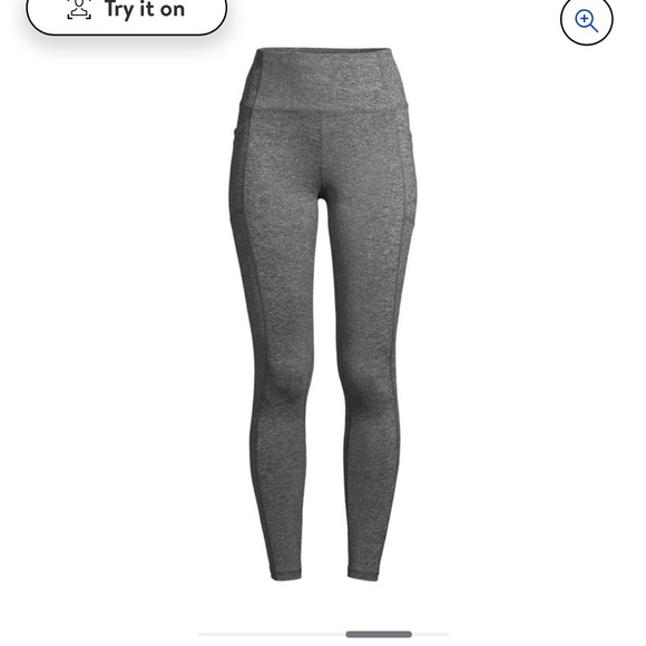 NWT AVIA black stretch yoga work out tights ankle length pants size Medium - Picture 1 of 7